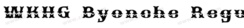 WKHG Byonche Regular字体转换